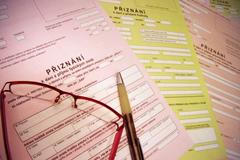 Daňové přiznání, přiznání k dani z příjmů, formuláře, daně, finanční úřad, ilustrační foto