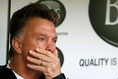 Van Gaal během utkání Manchesteru United