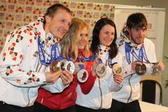 Návrat olympionici - přílet do Prahy