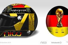 F1, VC Německa 2014:  Nico Rosberg, helma