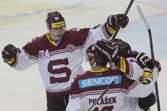 TELH, Slavia-Sparta: Daniel Přibyl (74), Adam Polášek (16) a Jaroslav Hlinka