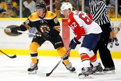 David Pastrňák v dresu Bostonu