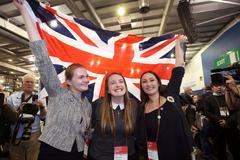 Stoupenkyně jednotné Británie slaví.