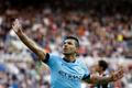 Sergio Agüero (Manchester City) slaví branku