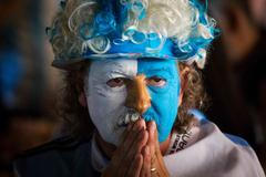 MS 2014, Argentina-Německo: argentinský fanoušek