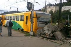 Nehoda vlaku na Smíchově