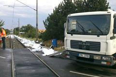 Brno: srážka vlaku s kamionem