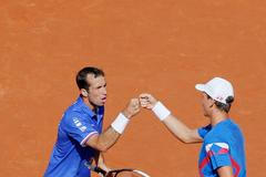 DC, Francie-ČR: Tomáš Berdych (vpravo) a Radek Štěpánek