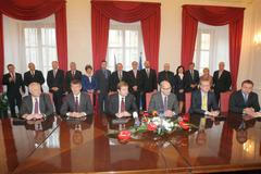 Podpis koaliční smlouvy