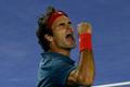Roger Federer se raduje z postupu do semifinále Australian Open 2014
