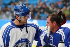 Souboj dvou ptáků (exhibiční rozlučka Martina Straky a Jaroslava Špačka)