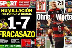 Titulní strany deníků - Brazílie - Německo