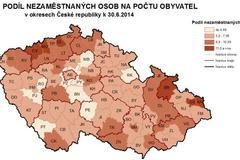 Nezaměstnanost v červnu 2014