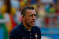 Portugal's coach Paulo Bento looks on during their 2014 World Cup Group G soccer match against Germany at the Fonte Nova arena in Salvador