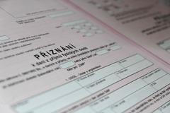 Daňové přiznání, přiznání k dani z příjmů, formuláře, daně, finanční úřad, ilustrační foto