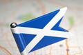 Skotsko, vlajka, ilustrační foto