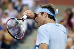 Juan Martin Del Potro na tenisovém US Open