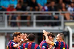 Barcelona v přípravném zápase deklasovala Helsinky