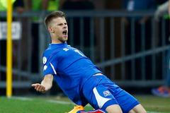Fotbal, kvalifikace MS, Švýcarsko - Island: Johann Gudmundsson