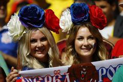 Ruské fanynky na MS 2014