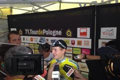 Petr Vakoč po vítězství v druhé etapě Kolem polska 2014