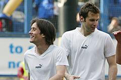 Tomáš Rosický s Petrem Čechem