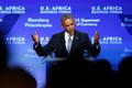 Obama takes the stage to address the U.S.-Africa Business Forum in Washington