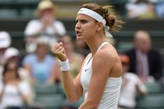 Lucie Šafářová ve čtvrtfinále Wimbledonu 2014