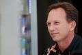 Red Bull Formula One team principal Christian Horner looks on at the team paddock before the first practice session of the Bahrain F1 Grand Prix at the Bahrain International Circuit (BIC) in Sakhir