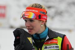 Závod s hromadným startem žen na MS v biatlonu v Novém Městě