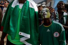 MS 2014, Francie-Nigérie: smutný fanoušek Nigérie
