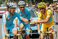 Vincenzo Nibali na poslední etapě Tour de France 2014