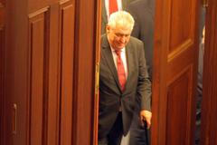 Miloš Zeman v poslanecké sněmovně
