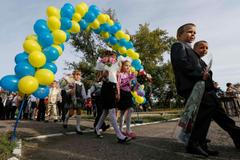 Ukrajina - první školní den