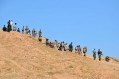 Kurdské jednotky bojující v Iráku.