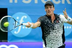 Tomáš Berdych na turnaji ve Stockholmu