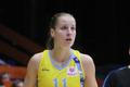 Basketbalistka ZVVZ USK Praha Kateřina Elhotová v utkání 1. kola Evropské ligy proti Salamance.