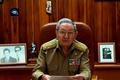 Cuba's President Raoul Castro speaks to the nation via public television in Havana