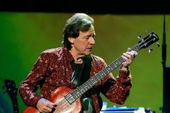File photograph of bass player Jack Bruce of the supergroup Cream performing during a concert at the Royal Albert Hall in London