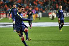 LM, APOEL Nicósia-Barcelona: Lionel Messi dává gól