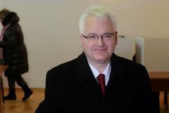 Dosavadní chorvatský prezident Ivo Josipovič při prezidentských volbách v prosinci 2014