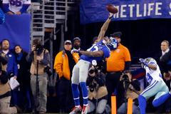 Odell Beckham skóroval pro Giants touchdown