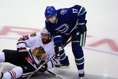 NHL: Chicago Blackhawks at Vancouver Canucks (Vrbata)