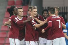 Synot liga: Sparta - Liberec (Dočkal slaví gól)