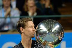 Tomáš Berdych na turnaji ve Stockholmu