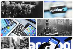 89 sociální sítě koláž