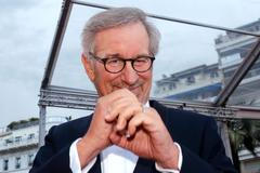 Director Steven Spielberg arrives for the screening of the film "Inside Llewyn Davis" at 66th Cannes Film Festival