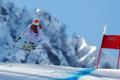 Bode Miller na tréninku sjezdu na olympiádě v Soči