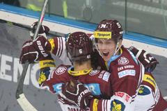 TELH, Slavia-Sparta: Daniel Přibyl (74) a Lukáš Cingeľ