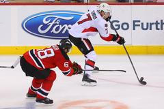 NHL: Ottawa Senators at New Jersey Devils